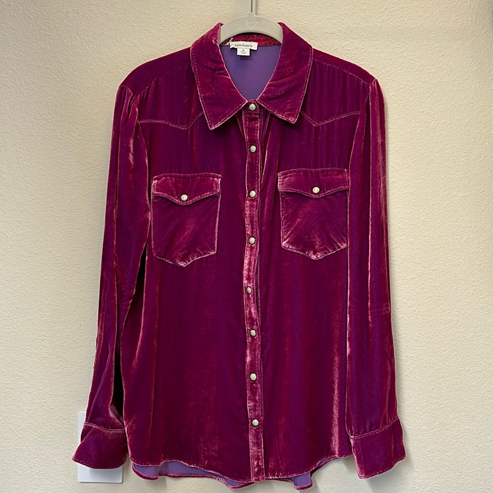 Sundance Crushed Velvet Blouse